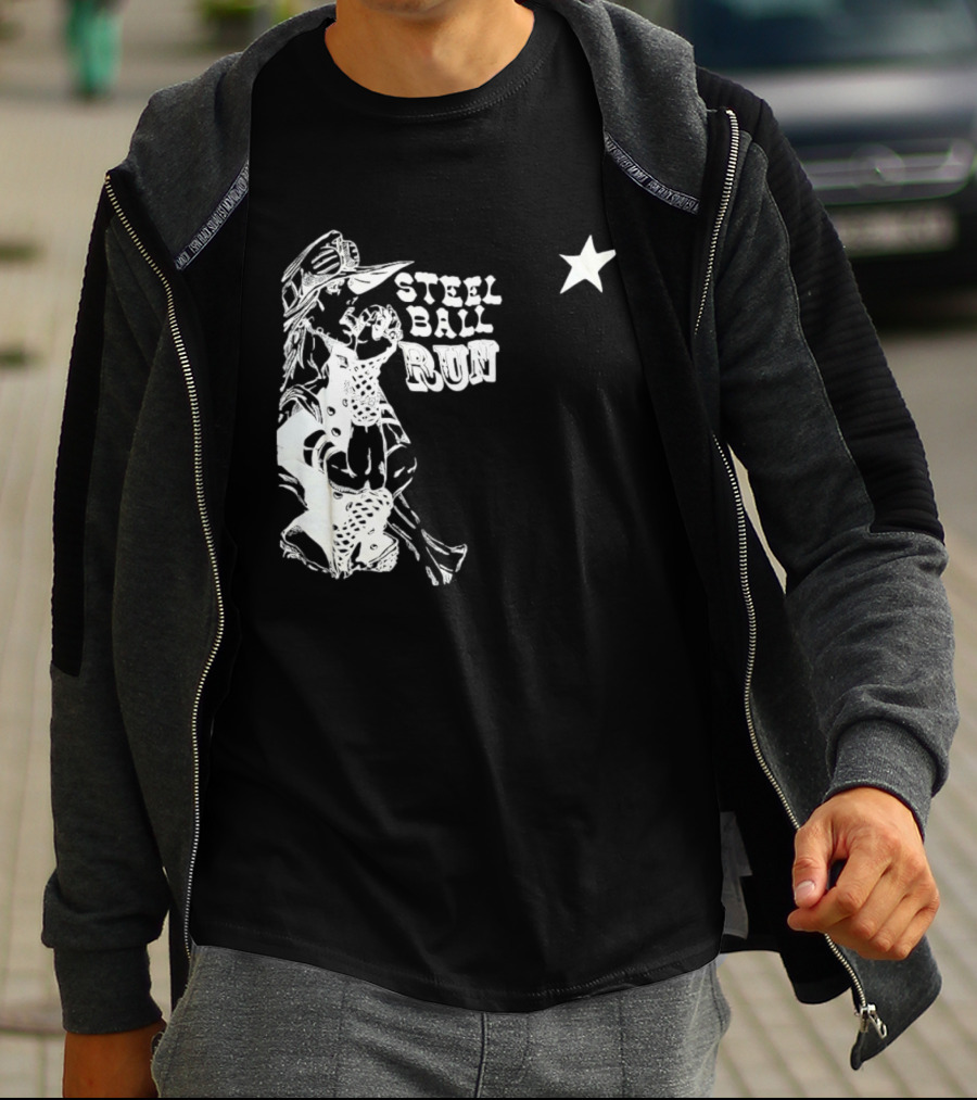 Steel Ball Run Gyro Zeppeli JoJo's Bizarre Adventure Star T-Shirt