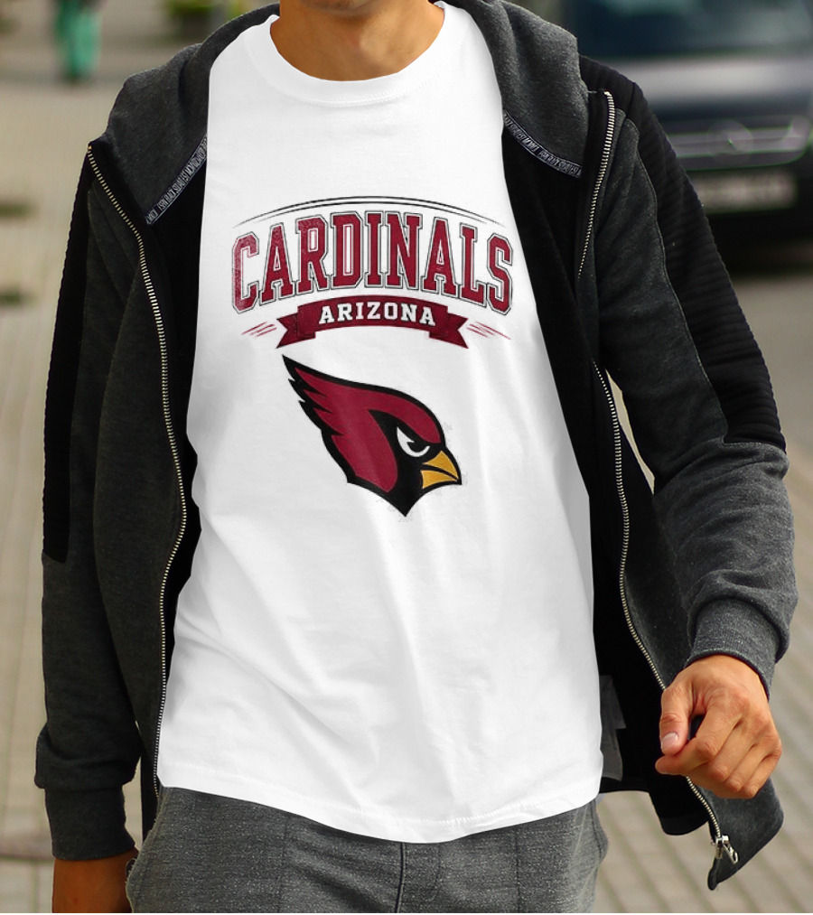 Arizona Cardinals Ghostface Running Football Combination T-Shirt