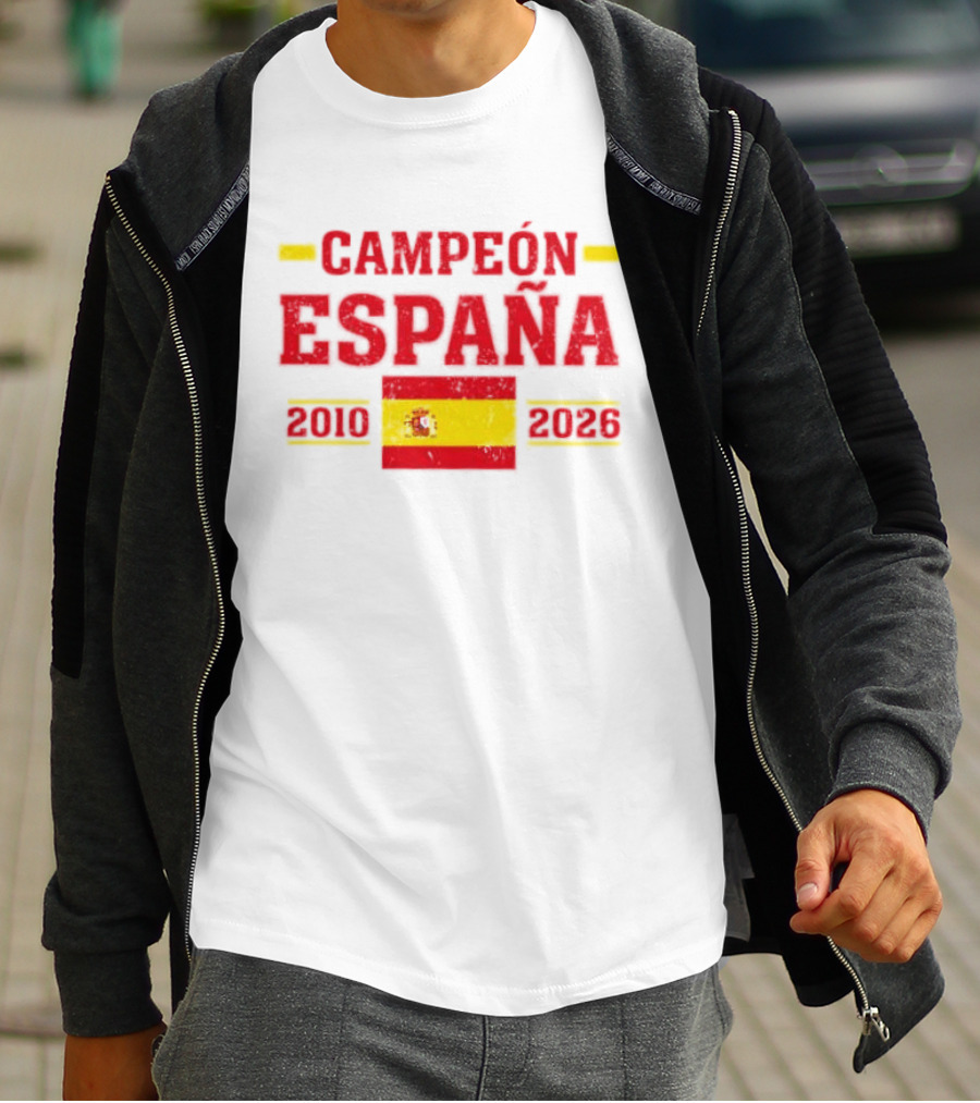 Campeón España 2010 2026 Spanish Flag T-Shirt