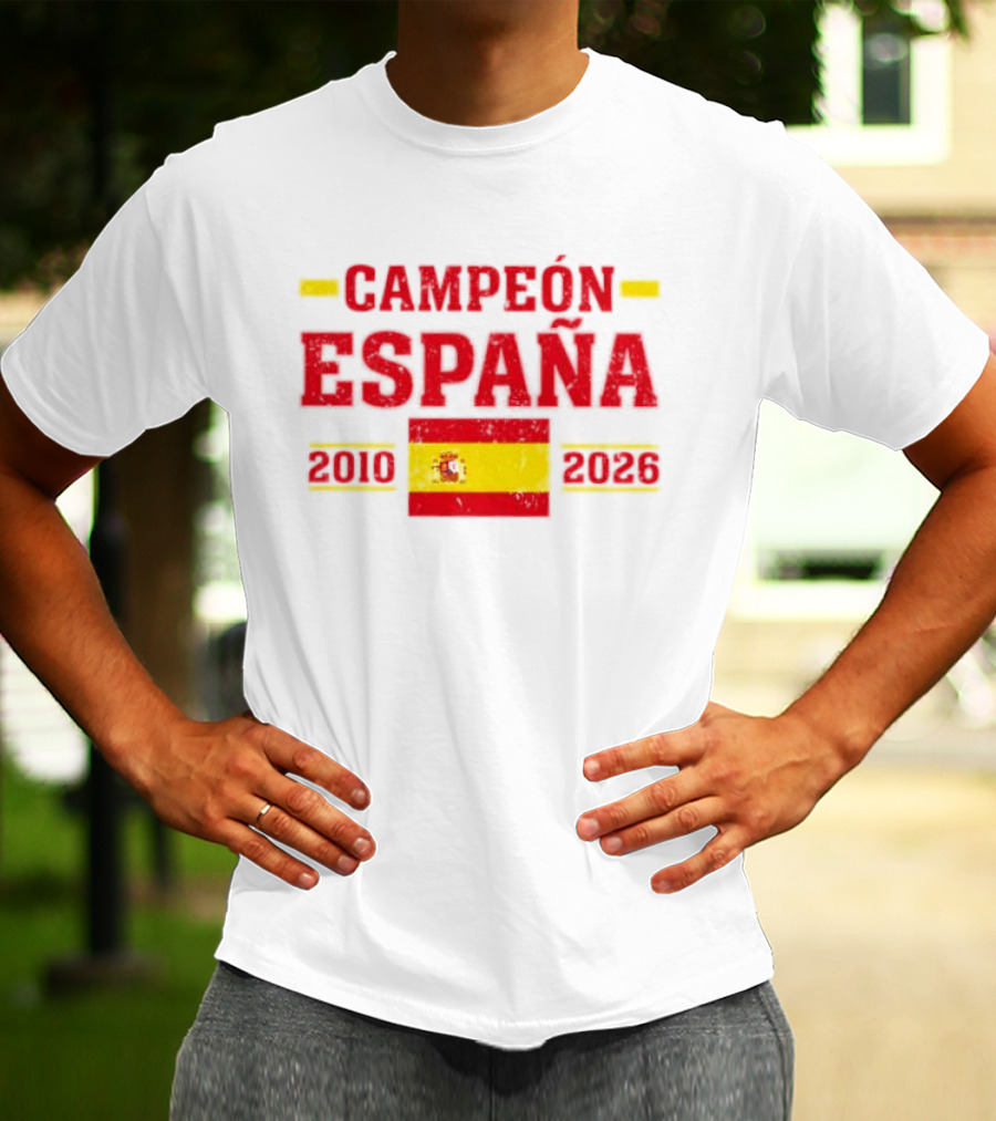 Campeón España 2010 2026 Spanish Flag T-Shirt