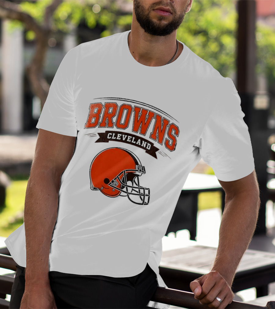 Cleveland Browns Ghostface Running Football Collaboration T-Shirt