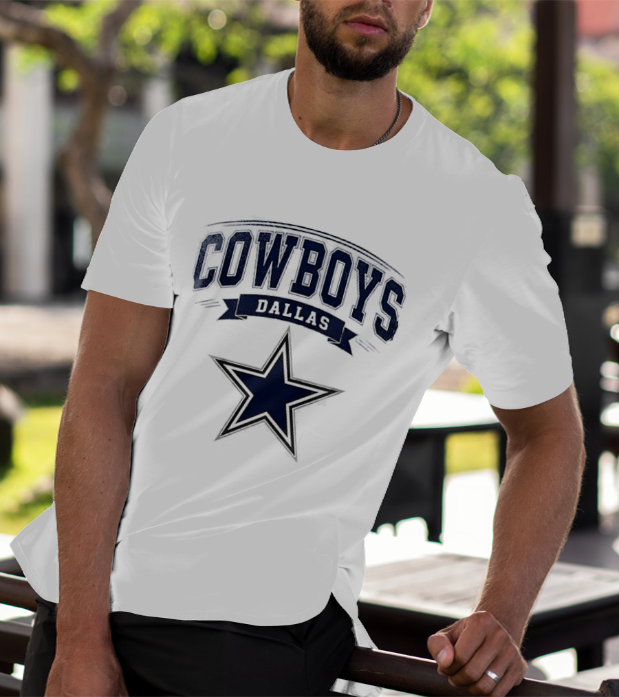Dallas Cowboys Ghostface Running Football Collaboration Star T-Shirt