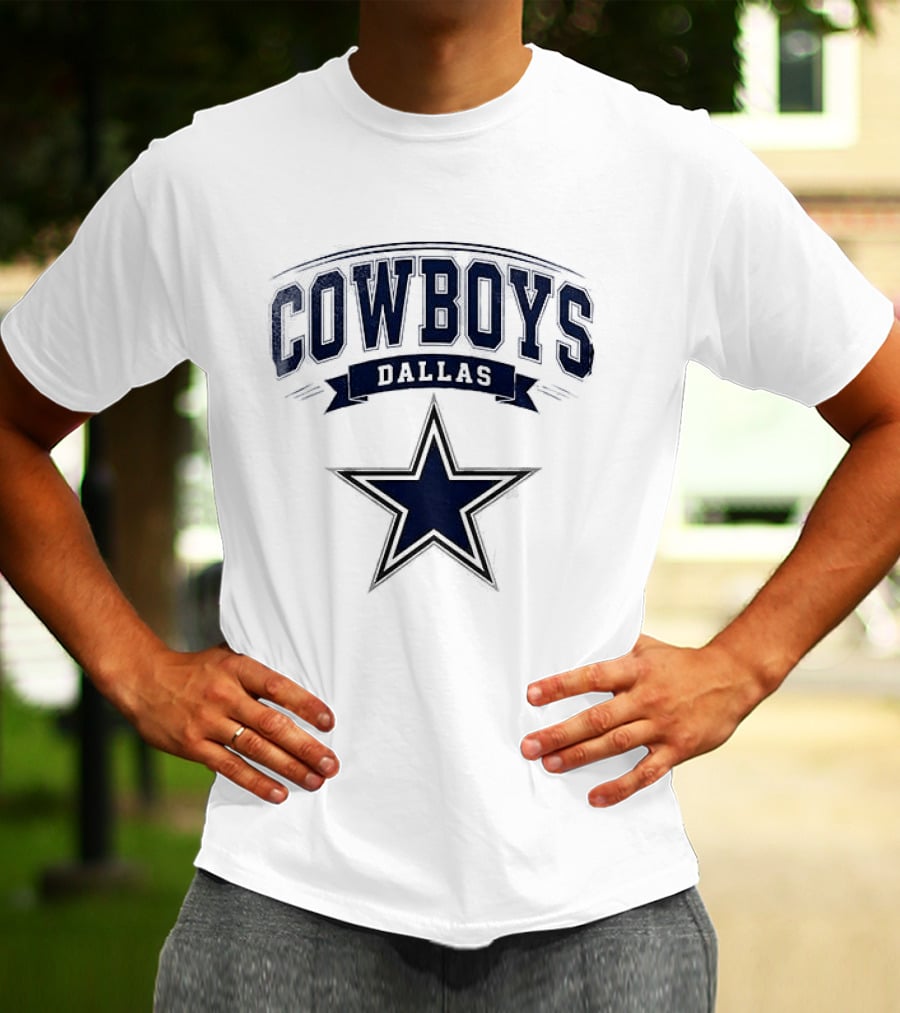 Dallas Cowboys Ghostface Running Football Collaboration Star T-Shirt