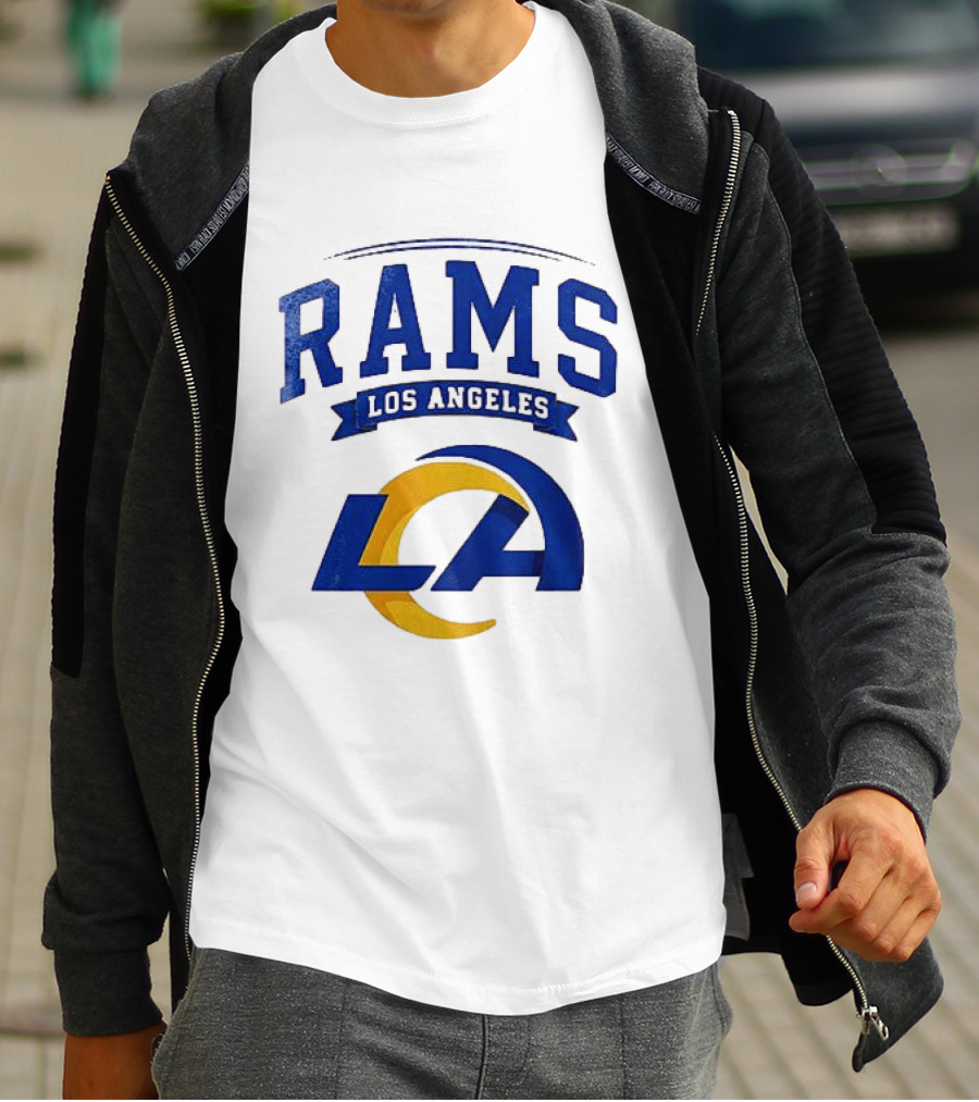 Los Angeles Rams Ghostface Running Football Collaboration T-Shirt