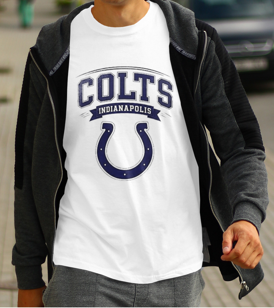 Indianapolis Colts Ghostface Running Football Collaboration T-Shirt