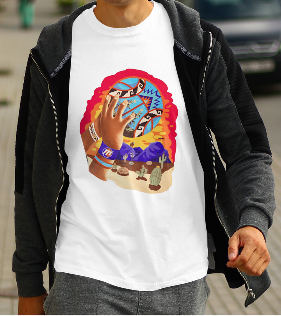 Phoenix Suns Desert Basketball Southwest NBA Cactus Mountain T-Shirt