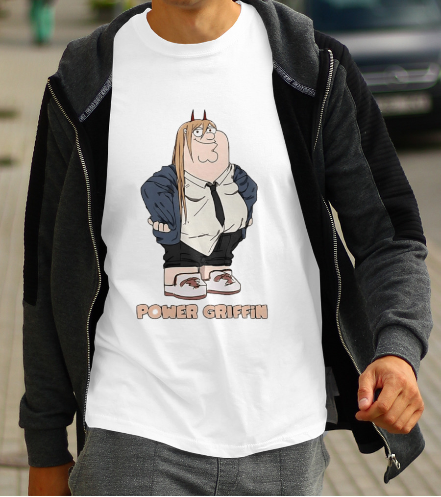 Power Griffin Chainsaw Man X Peter Griffin T-Shirt