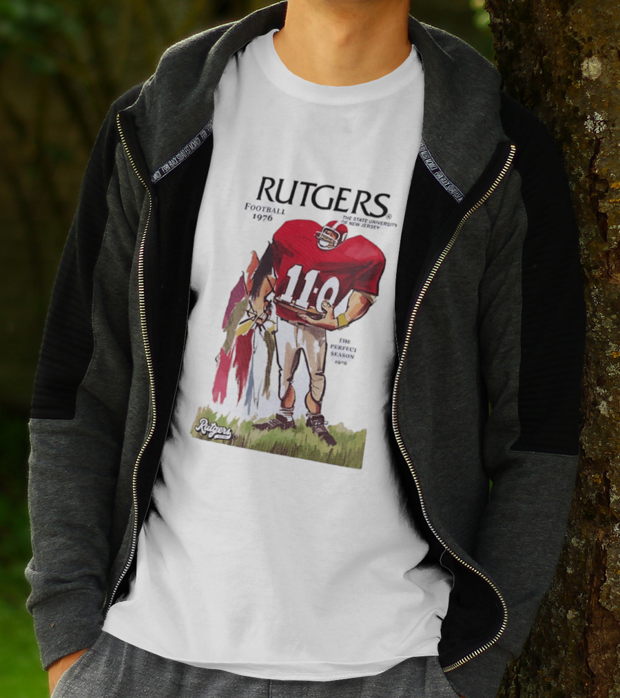 Rutgers Football 1976 The State University Of New Jersey Perfect Season 11 0 T-Shirt