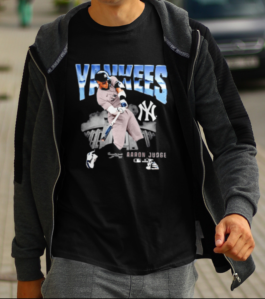 Aaron Judge Yankees New York MLB Player Yankees Stadium Scene T-Shirt