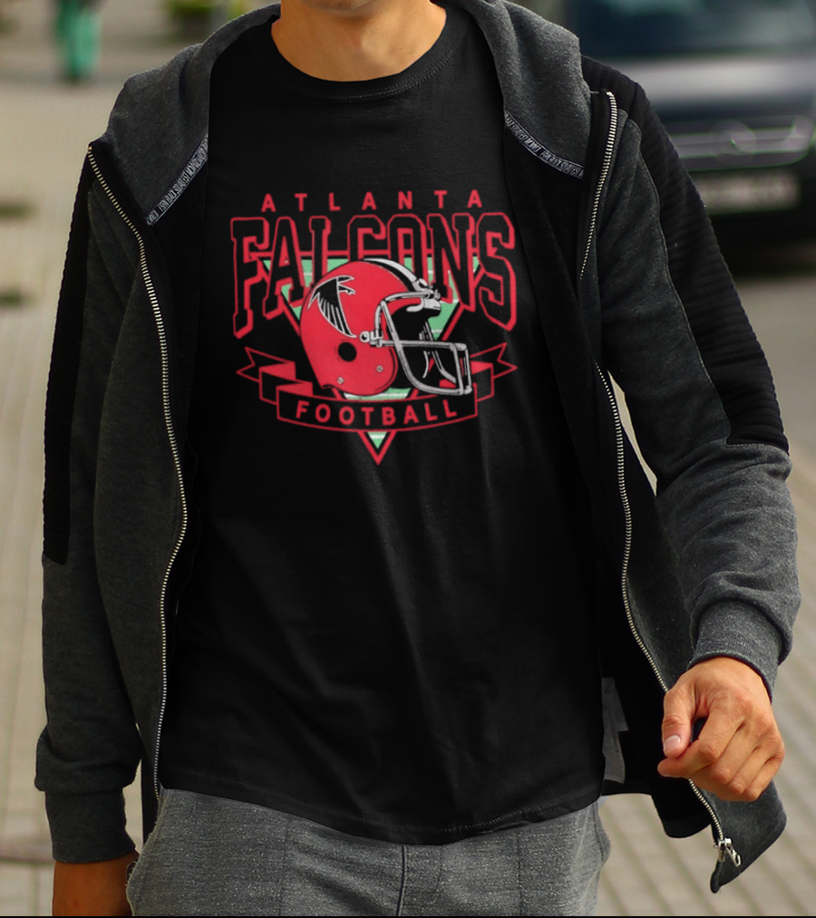 Atlanta Falcons Football Helmet Falcons Football T-Shirt