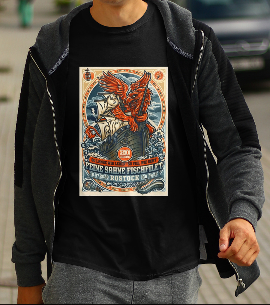 So Lange Wir Leben So Viel Wie Geht Feine Sahne Fischfilet 20 Jahre Rostock 18.07.2026 IGA Park T-Shirt