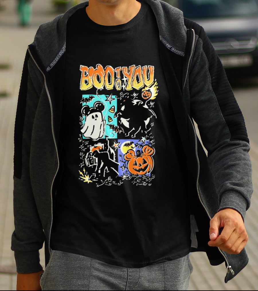 Boo To You Ghost And Pumpkin Halloween Fun T-Shirt