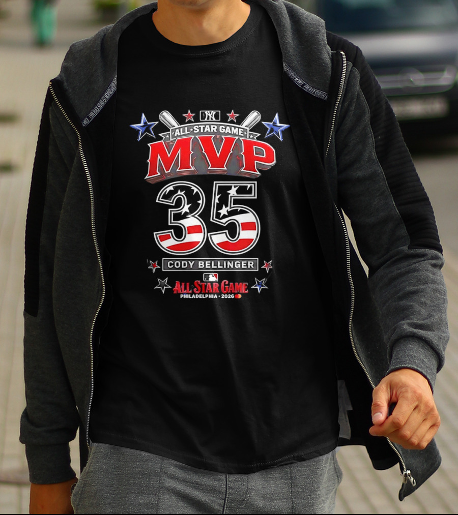 New York Yankees Cody Bellinger 35 MVP All Star Game Philadelphia 2026 T-Shirt