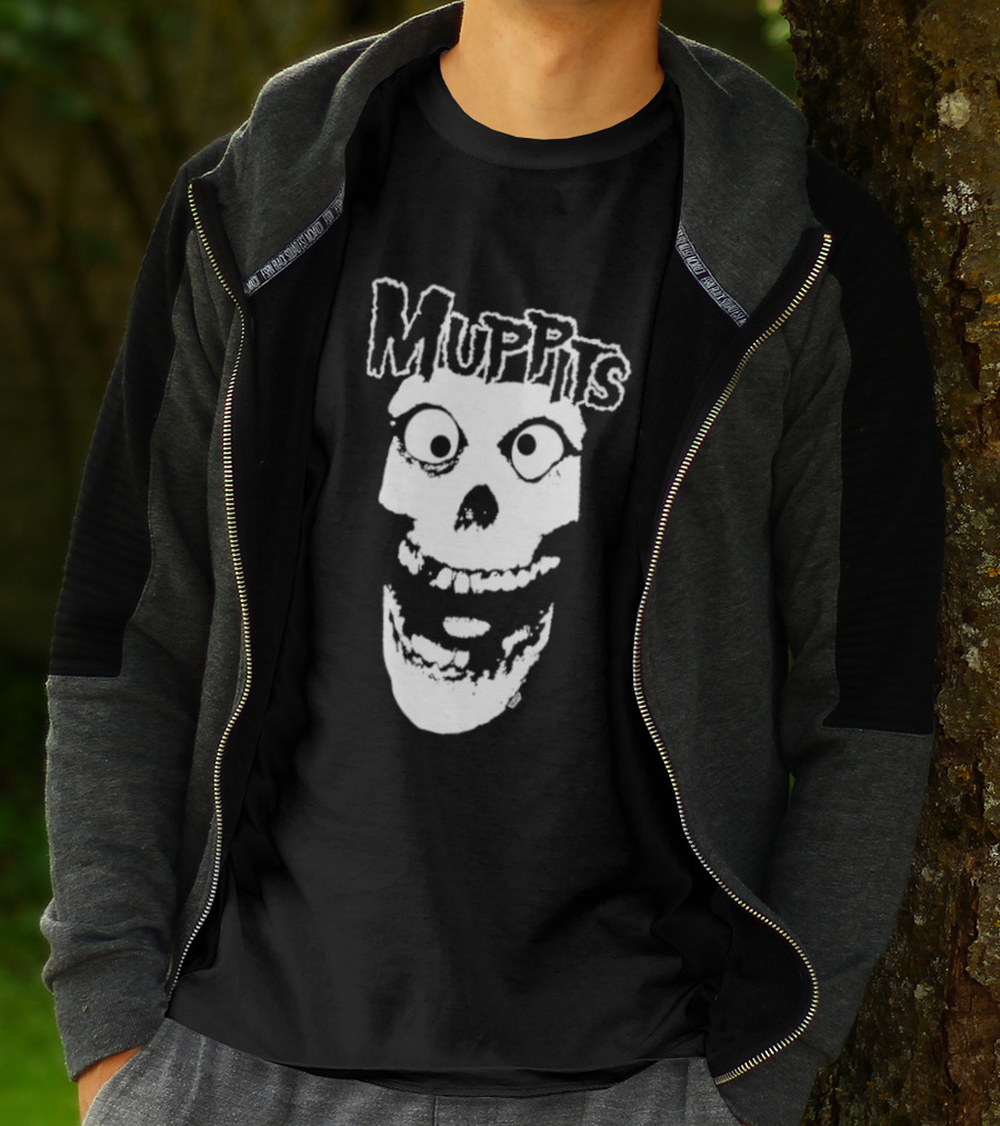 Muppits Punk Rock Skull Misfits T-Shirt