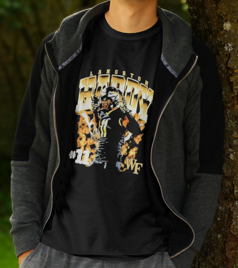 Ncaa Football Langston Hardy Wake Forest Demon Deacons #11 WF T-Shirt