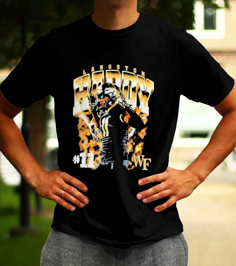 Ncaa Football Langston Hardy Wake Forest Demon Deacons #11 WF T-Shirt
