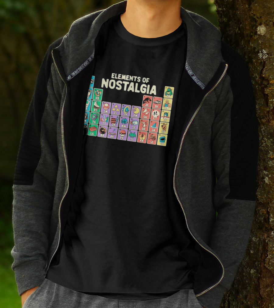 Elements Of Nostalgia Periodic Table Classic Memories T-Shirt