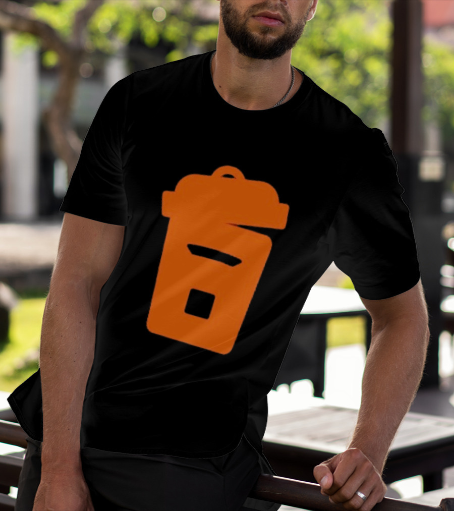 Orange Trash Can Garbage Bin Waste Basket T-Shirt