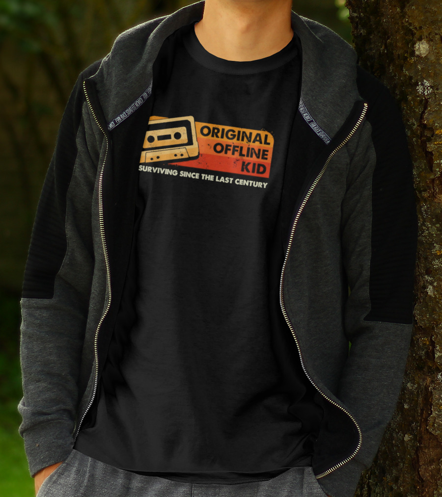 Original Offline Kid Cassette Surviving Since The Last Century T-Shirt
