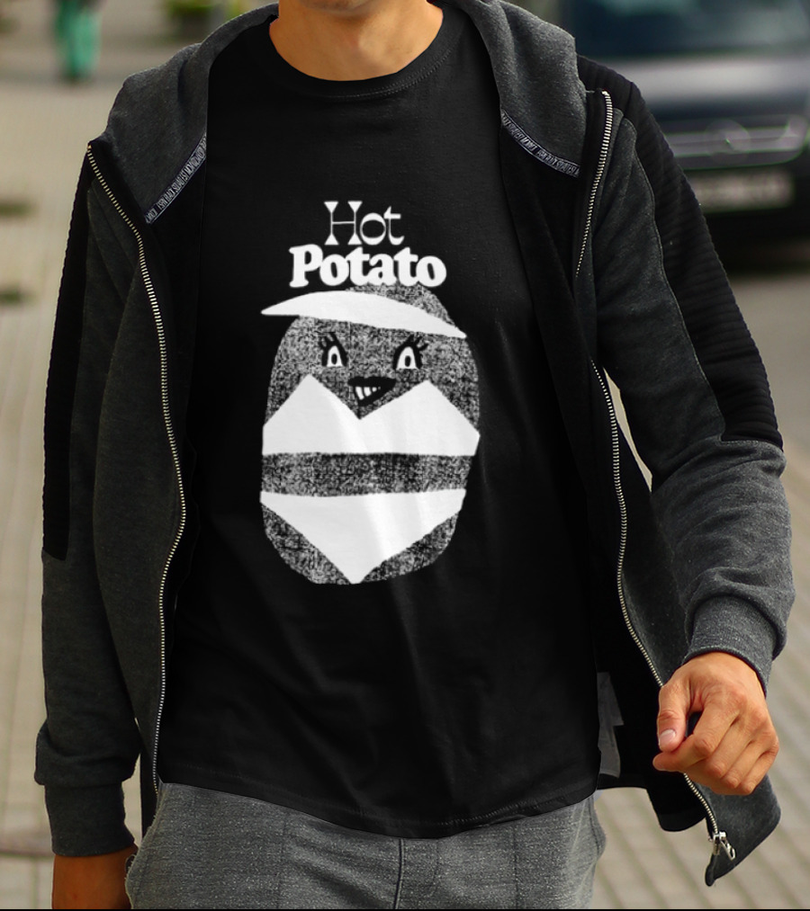 This Might Get Weird Hot Potato Cartoon Style Textured Potato T-Shirt