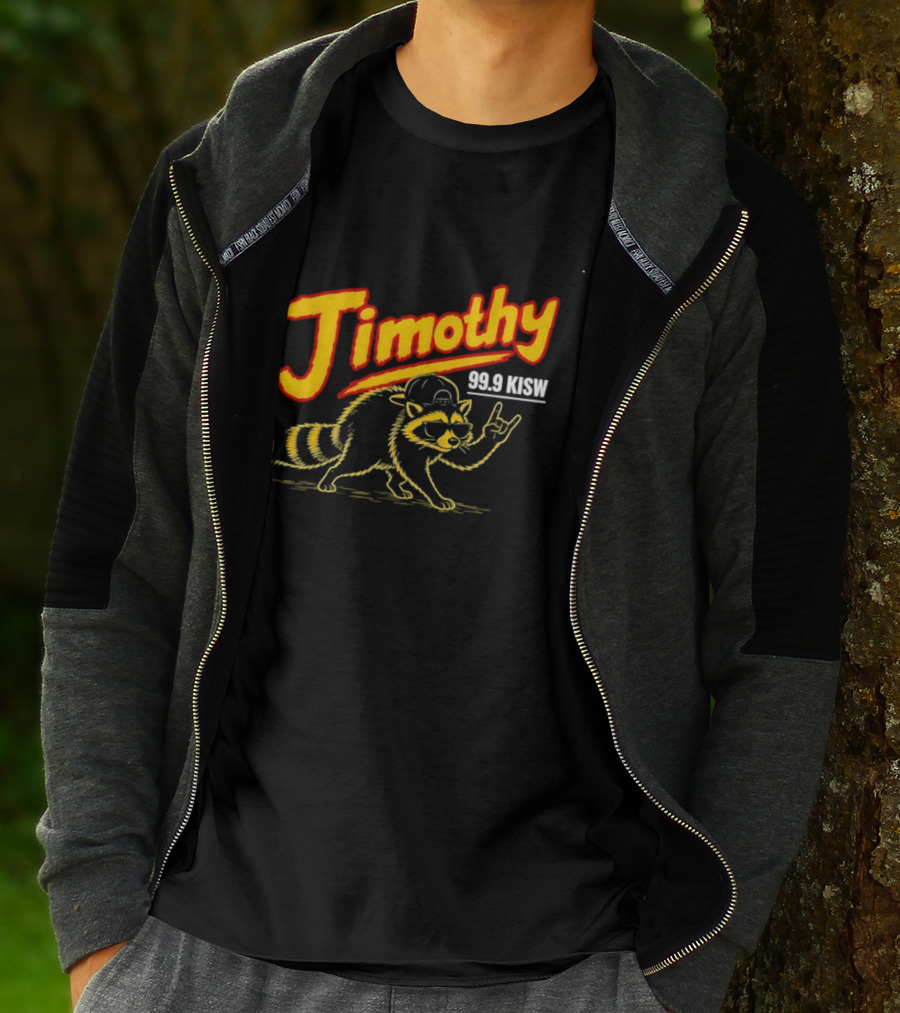 Jimothy 99.9 KISW Raccoon Rock Seattle Radio T-Shirt
