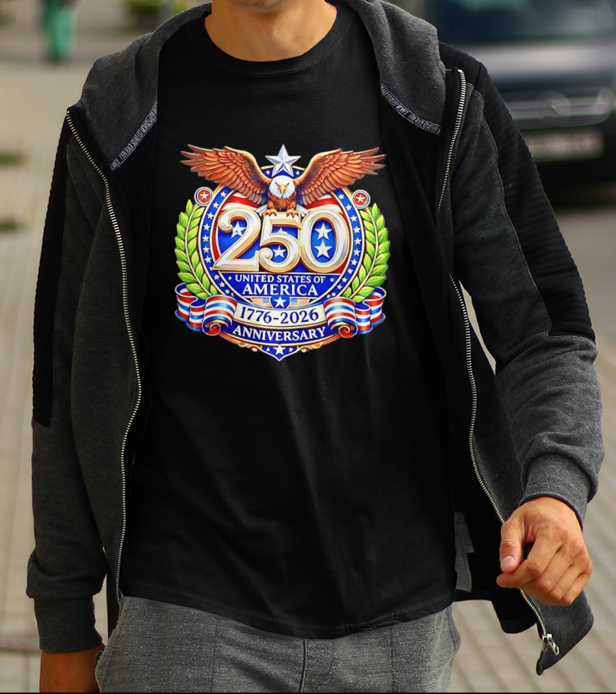 250th Anniversary United States Of America 1776 2026 Eagle T-Shirt