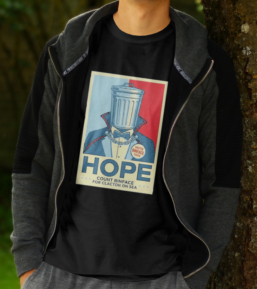 Vote Binface 2026 Hope Count Binface For Clacton On Sea T-Shirt