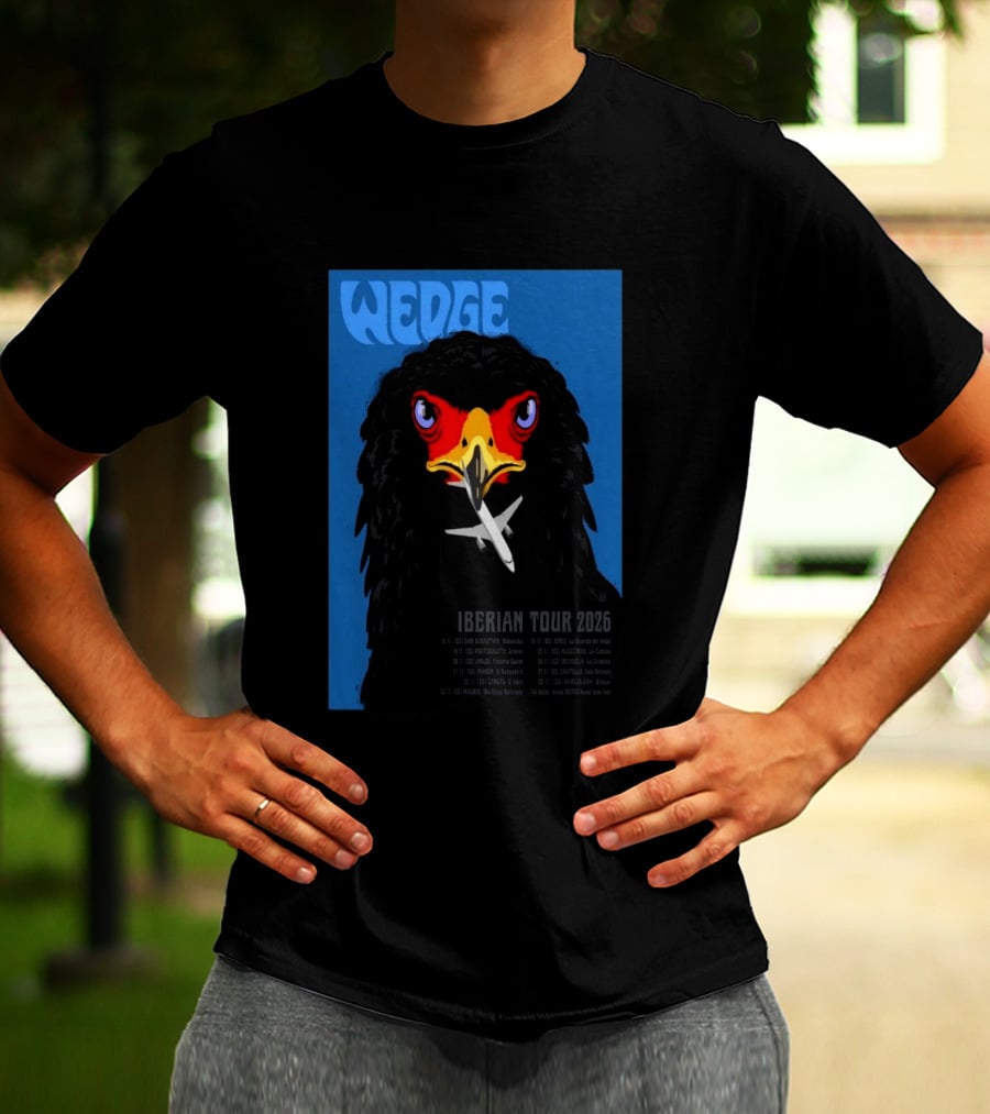 Wedge Iberian Tour 2026 Eagle Design With Airplane T-Shirt