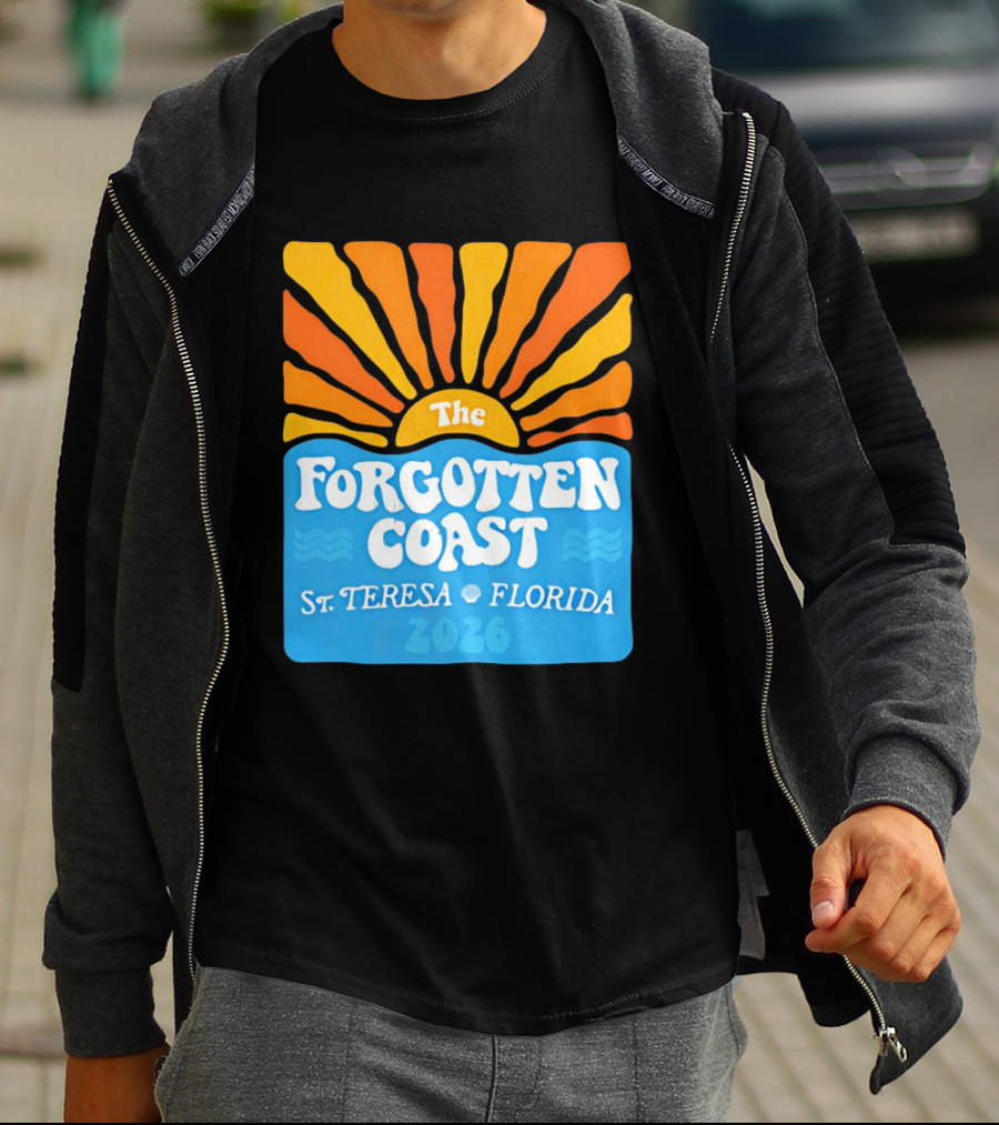 The Forgotten Coast St Teresa Florida 2026 Sunset Waves T-Shirt