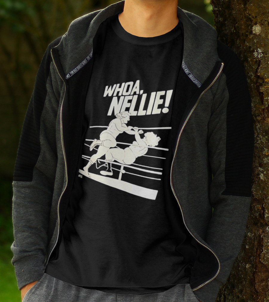 Whoa Nellie Women's Professional Wrestling Vintage Match T-Shirt