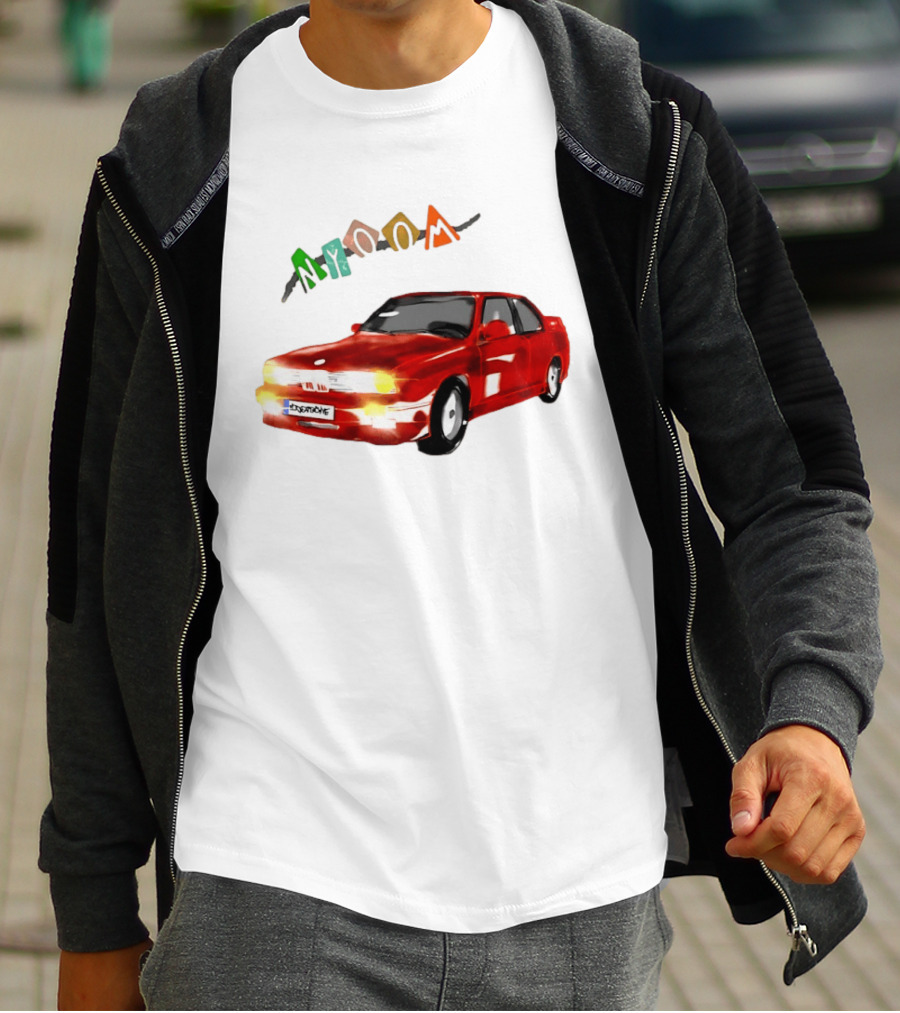 BMW E30 M3 Nyoom Drift Car Adventure T-Shirt