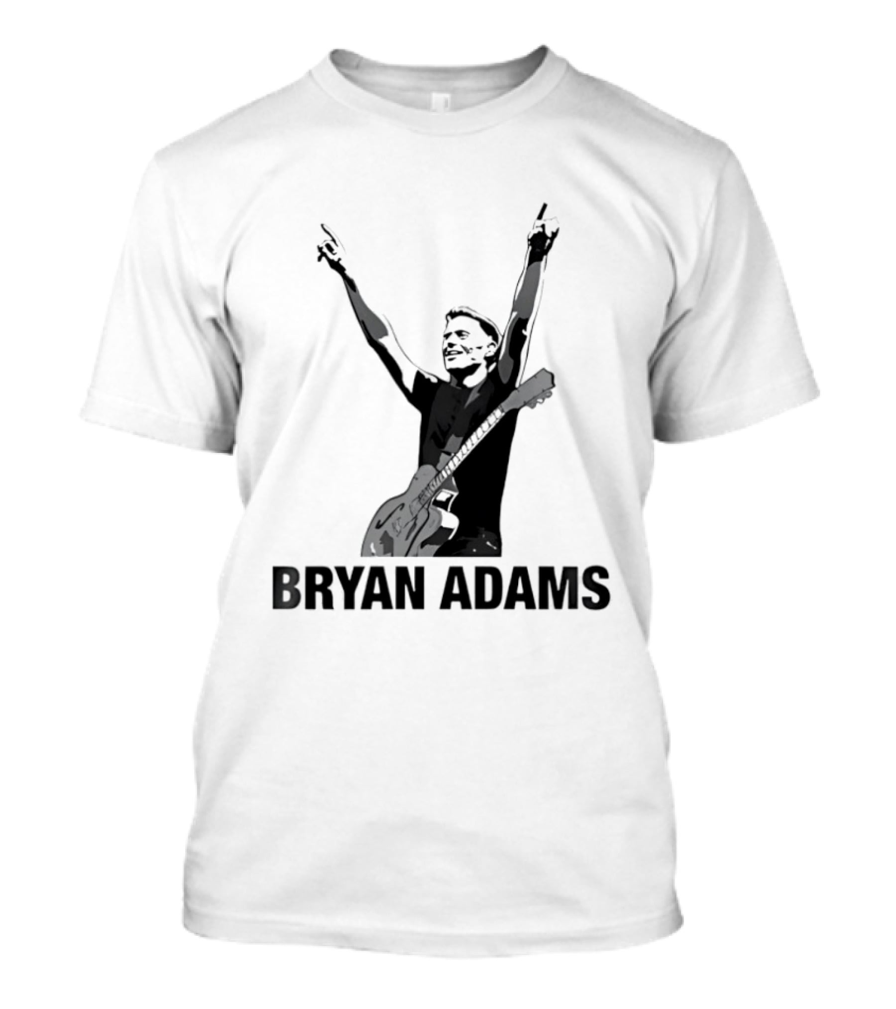 Bryan Adams Guitar Celebration Pose T-Shirt