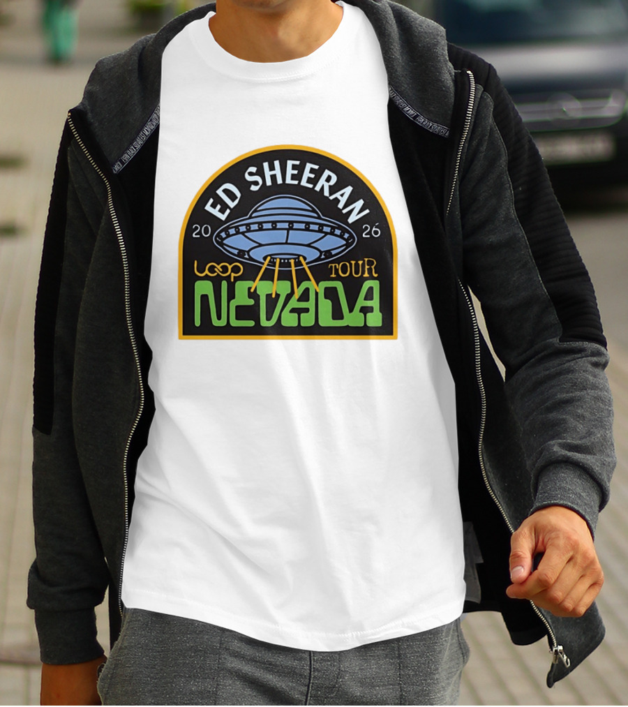 Ed Sheeran 2026 Nevada Loop Tour UFO T-Shirt