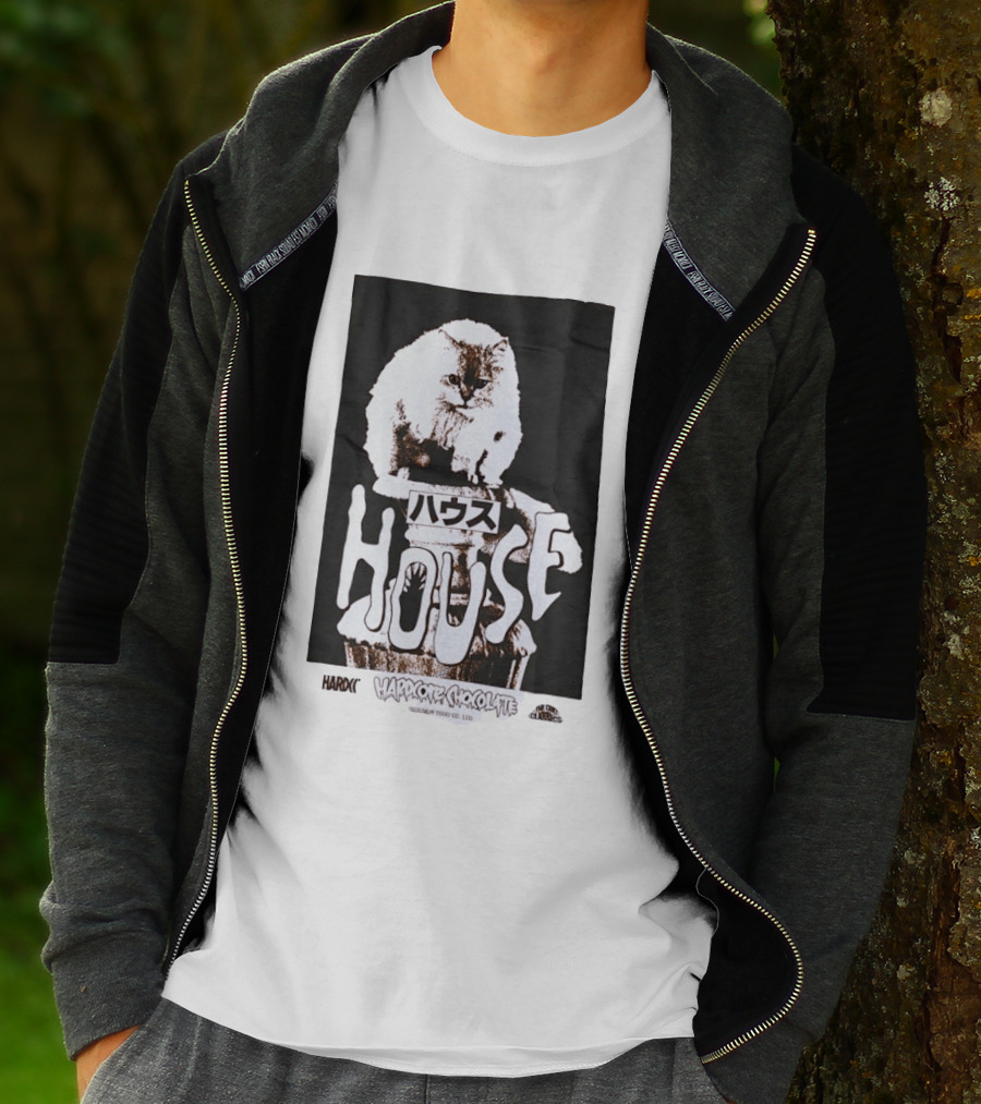 House Hardcore Chocolate Cult Classics Cat Horror T-Shirt