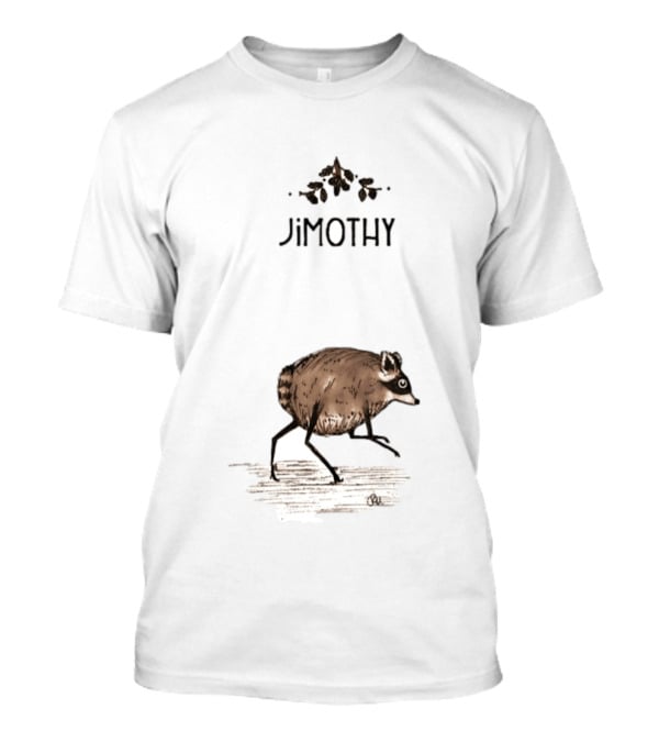 Jimothy Raccoon Vintage Style With Acorns T-Shirt