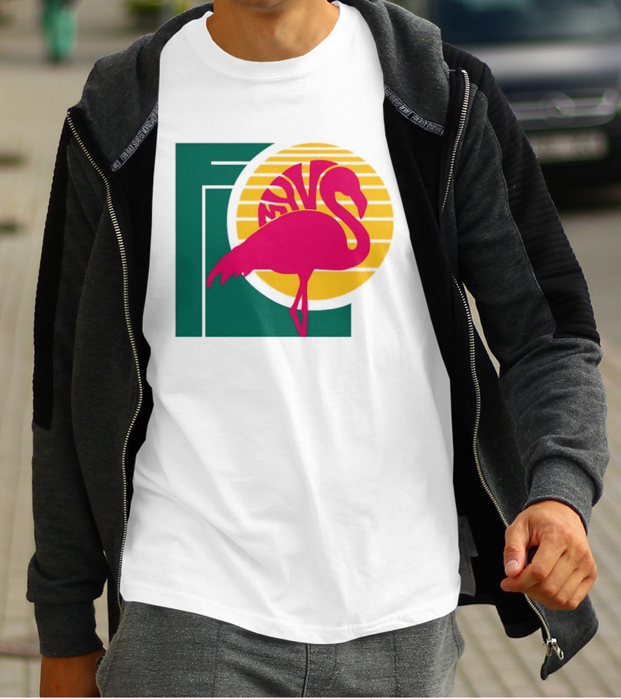Move Flamingo Sunset Tropical FNS T-Shirt