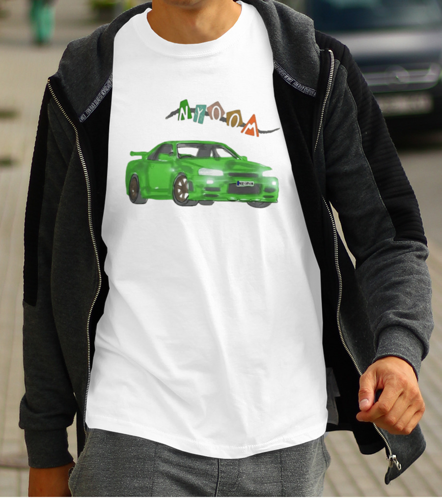 Nissan Skyline R34 GTR Nyoom JDM Drift Car Fan T-Shirt