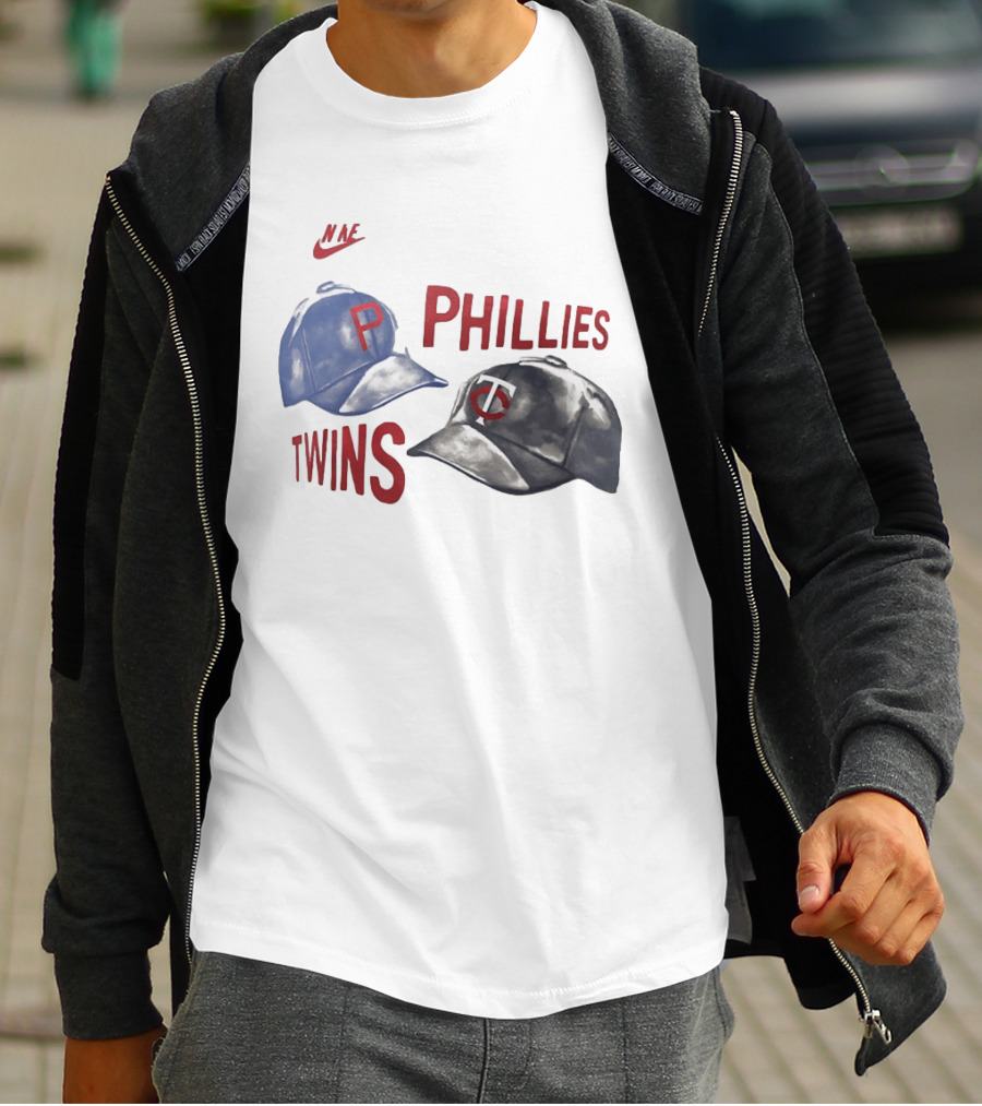 Nike Phillies Twins Baseball Caps 2026 Matchup T-Shirt