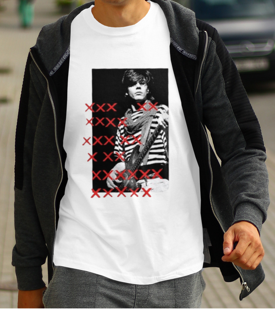 Simon Le Bon Duran Duran 80s Pop Striped T-Shirt