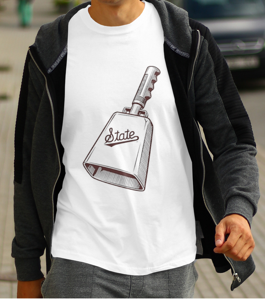 State Cowbell Mississippi State NCAA Football Logo College Game Day Fan Gear T-Shirt