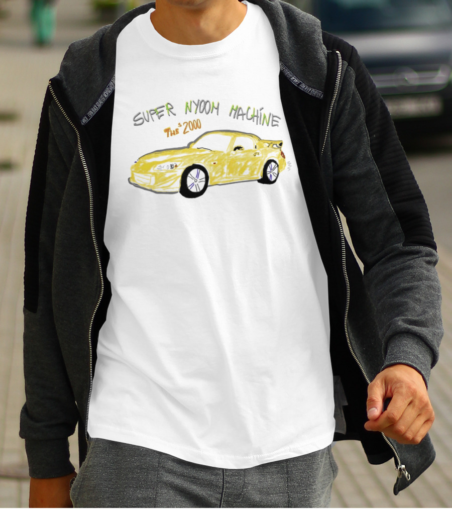 Super Nyoom Machine The S2000 JDM Car Enthusiast Yellow Racer T-Shirt