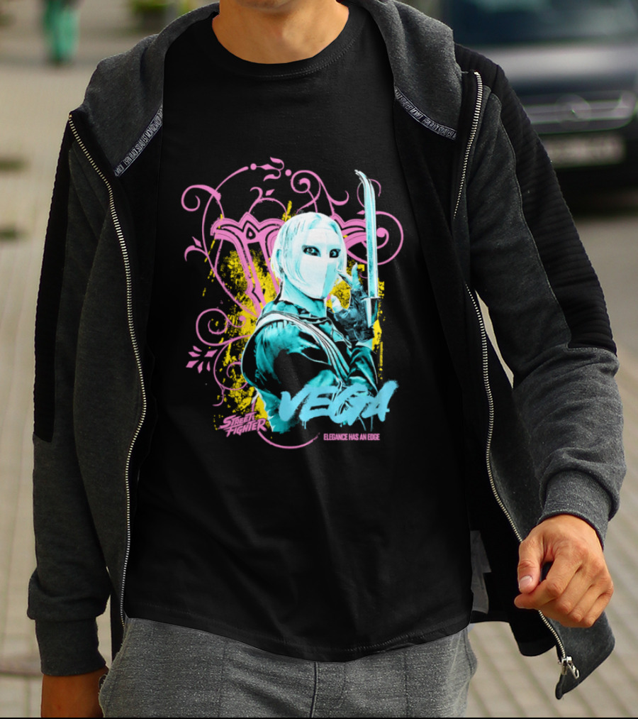 Fighter Vega Elegance Has An Edge Streetwear Warrior T-Shirt