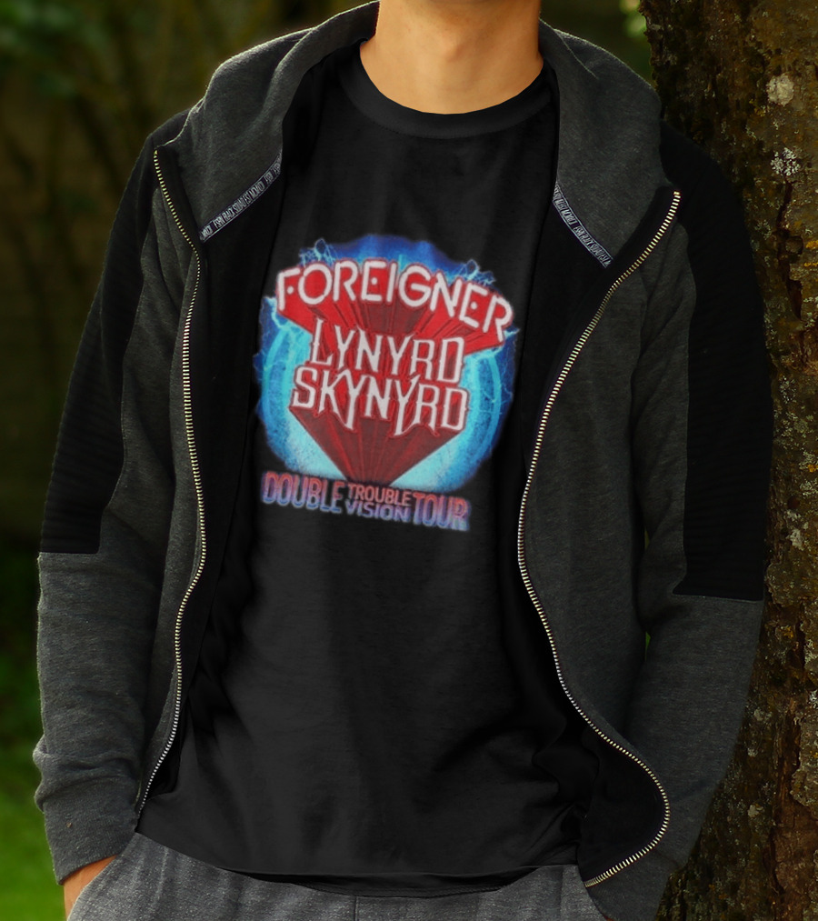 Foreigner Lynyrd Skynyrd Double Trouble Vision Tour 2026 T-Shirt