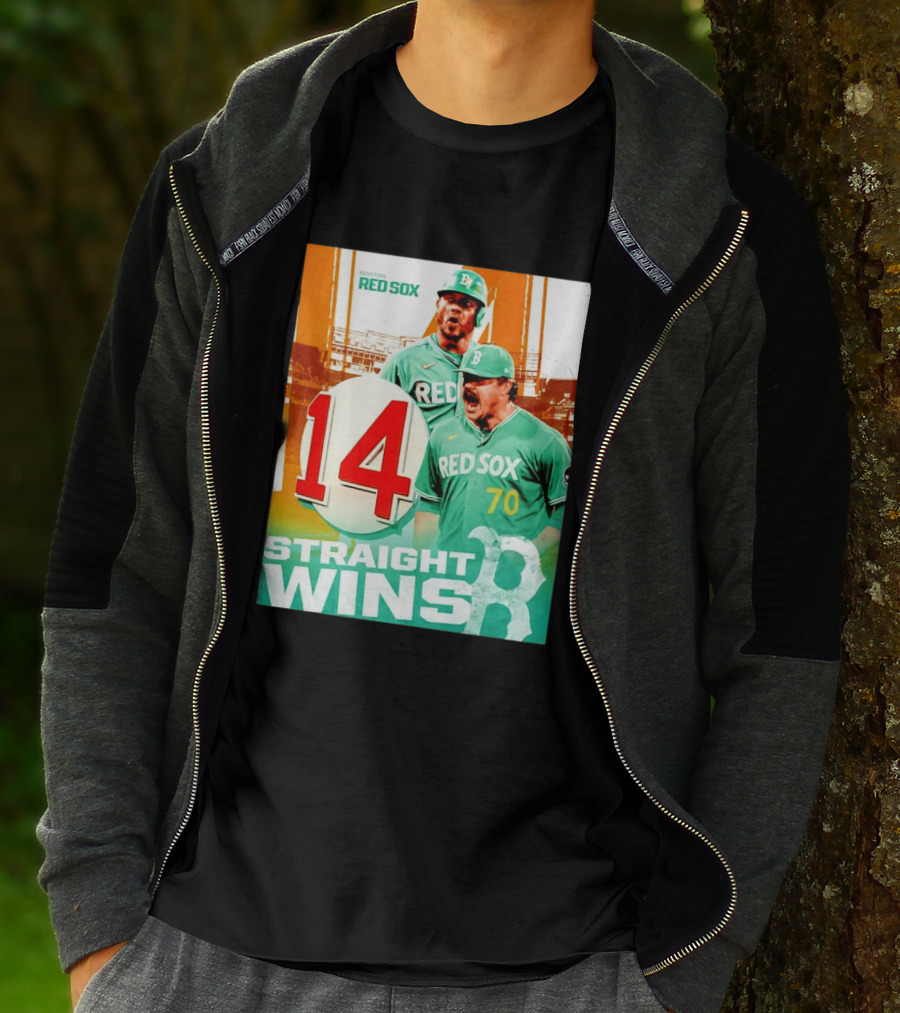 Boston Red Sox 14 Straight Wins Number 70 Celebration T-Shirt
