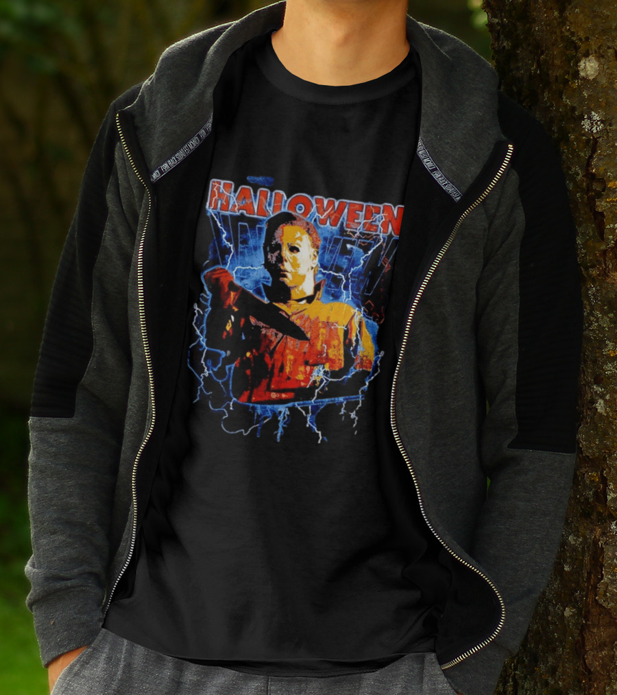 Halloween Lightning Mike Myers Horror Movie T-Shirt