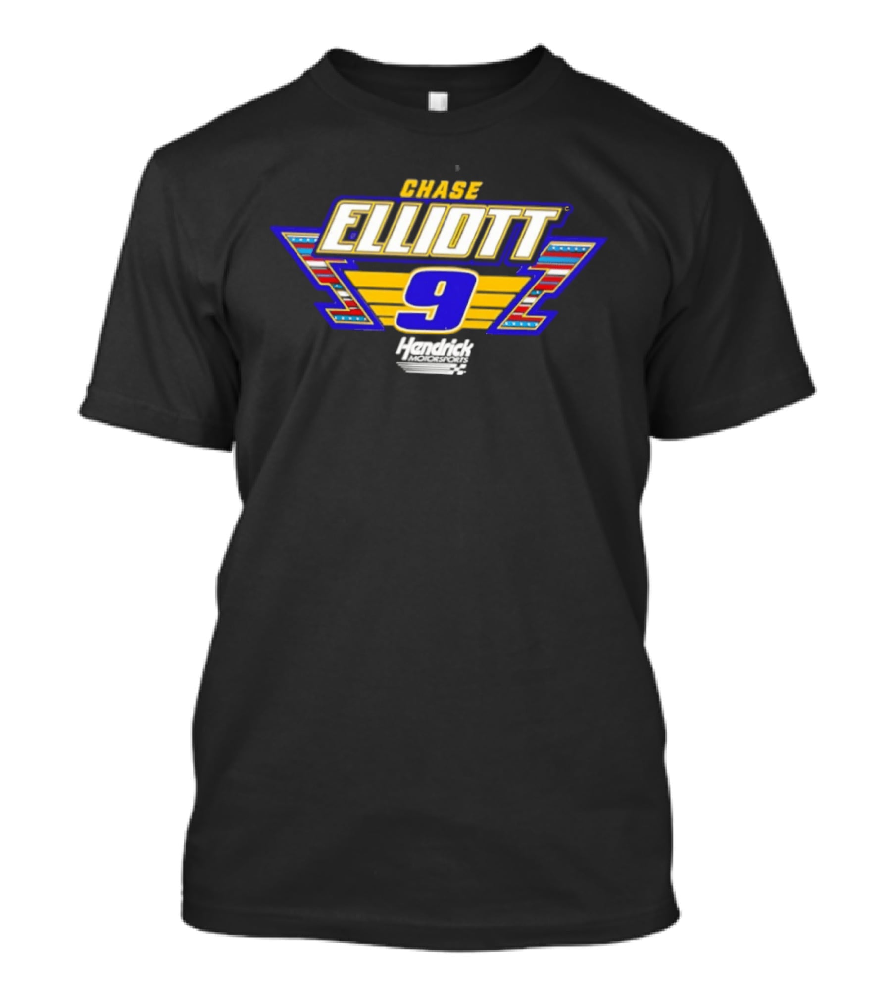 Chase Elliott 9 Hendrick Motorsports Racing NASCAR American Flag T-Shirt