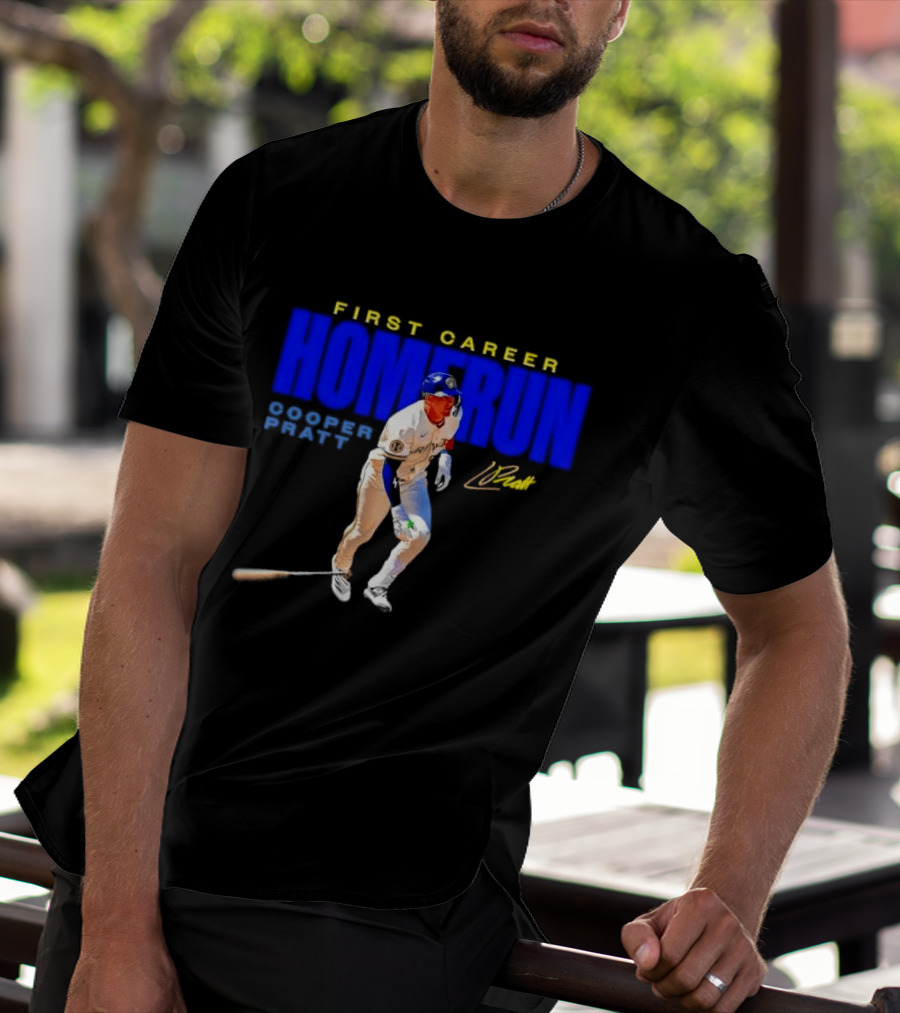 First Career Homerun Cooper Pratt Milwaukee Brewers T-Shirt