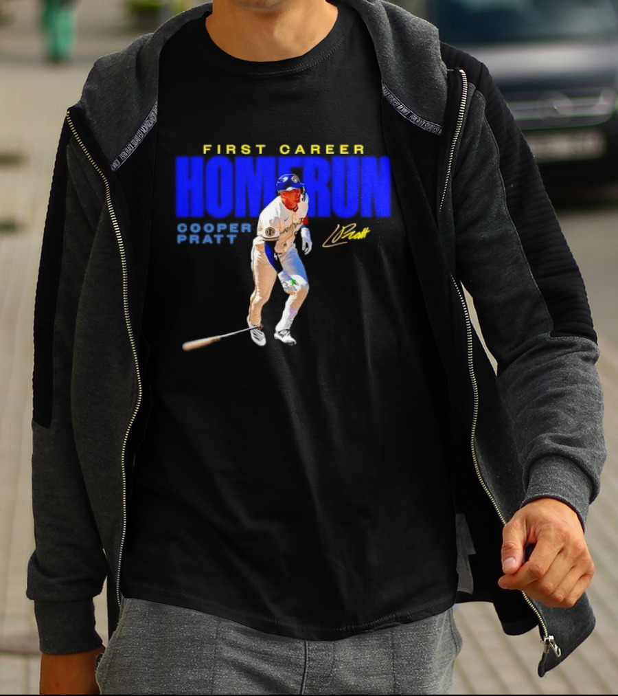 First Career Homerun Cooper Pratt Milwaukee Brewers T-Shirt