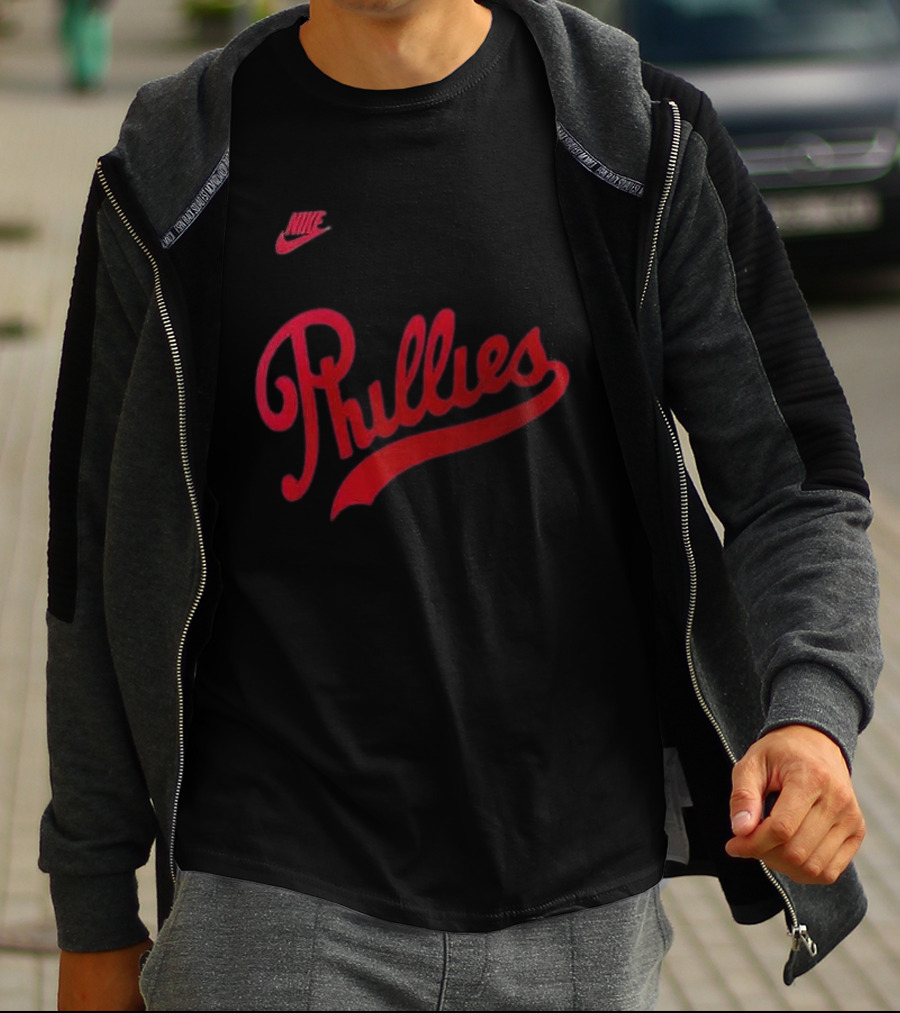 Philadelphia Phillies 2026 Field Of Dreams Phillies Nike Wordmark T-Shirt