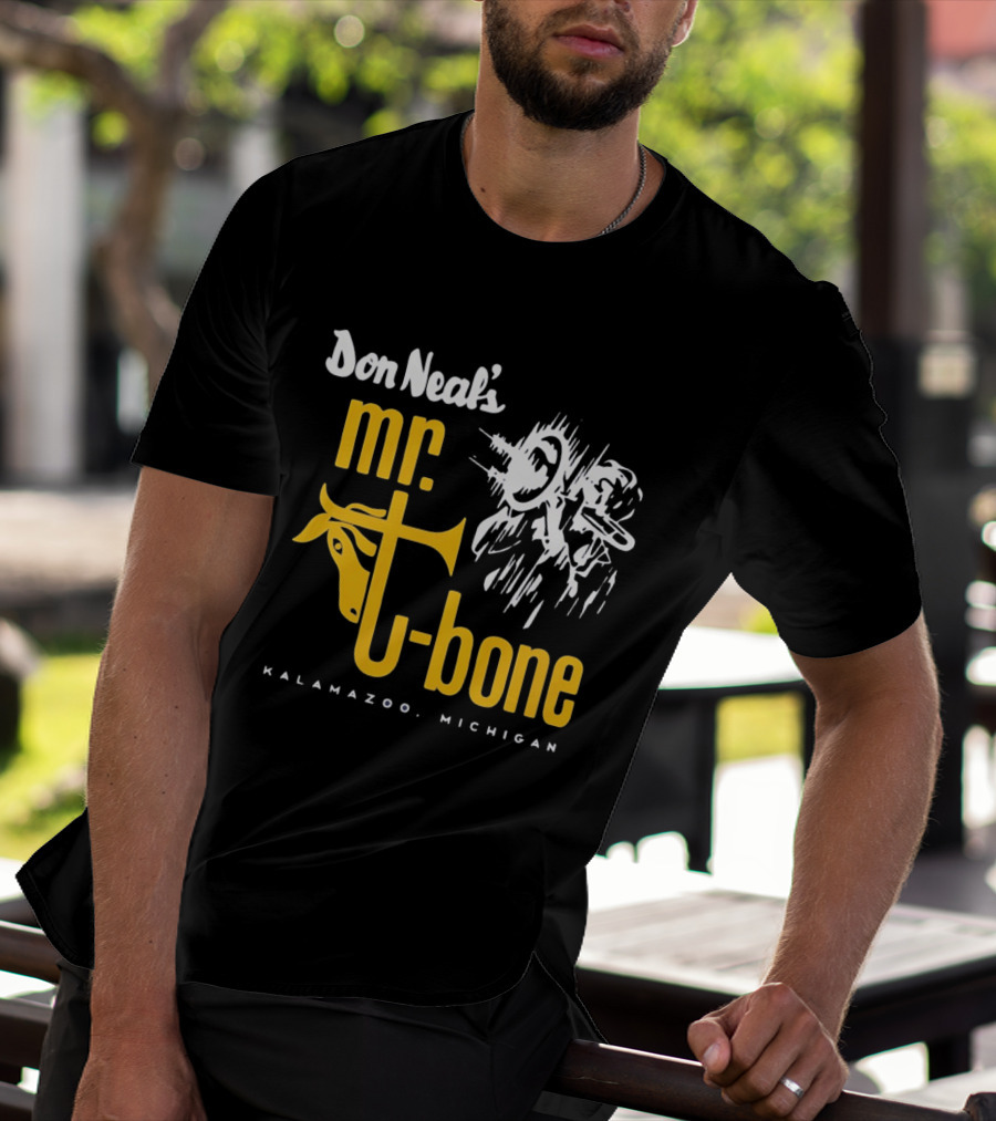 Don Neal's Mr Bone Kalamazoo Michigan Trombone T-Shirt